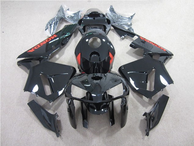 2005-2006 Black with Red Honda CBR600RR Motorcycle Bodywork UK Factory