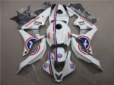 2007-2008 White R Honda CBR600RR Motorcycle Fairings Kits UK Factory