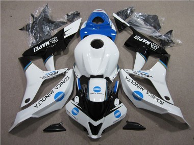 2007-2008 Blue White Black Konica Minolta MAPEI Honda CBR600RR Moto Fairings UK Factory