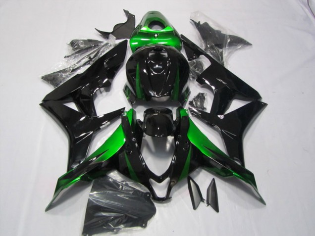 2007-2008 Black Green Honda CBR600RR Motorcycle Replacement Fairings UK Factory 2007-2008 Black Green Honda CBR600RR Motorcycle Replacement Fairings UK Factory