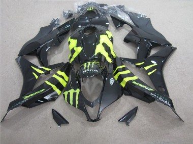 2007-2008 Black Green Monster Honda CBR600RR Motorcycle Fairing Kit UK Factory