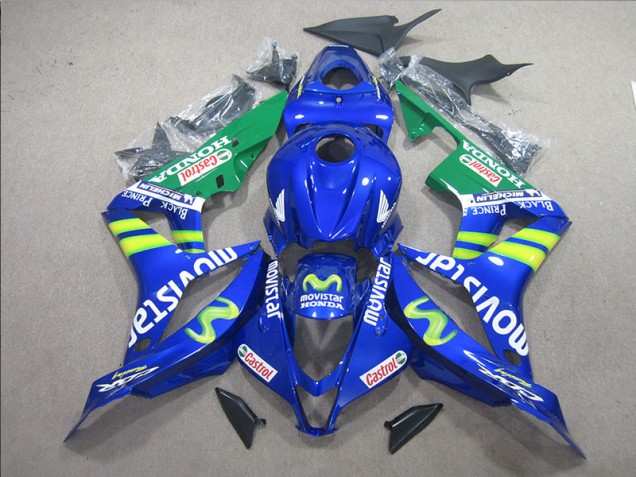 2007-2008 Blue White Movistar Honda CBR600RR Bike Fairing UK Factory 2007-2008 Blue White Movistar Honda CBR600RR Bike Fairing UK Factory
