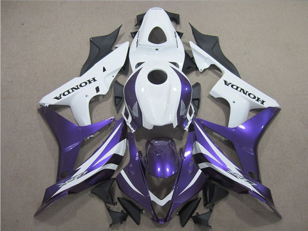 2007-2008 Purple White Honda CBR600RR Motor Bike Fairings UK Factory