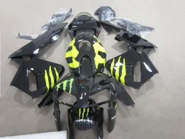 2007-2008 Black Monster Green Honda CBR600RR Motorcylce Fairings UK Factory