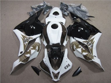 2009-2012 Black White Honda CBR600RR Bike Fairing Kit UK Factory