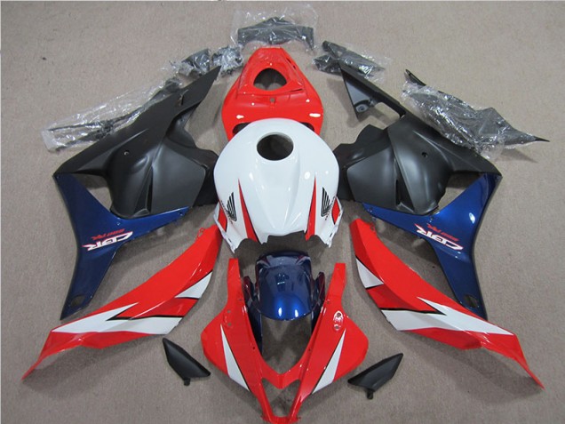 2009-2012 White Red Blue Honda CBR600RR Motorcycle Fairings Kits UK Factory 2009-2012 White Red Blue Honda CBR600RR Motorcycle Fairings Kits UK Factory