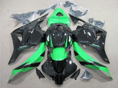 2009-2012 Black Green Honda CBR600RR Moto Fairings UK Factory
