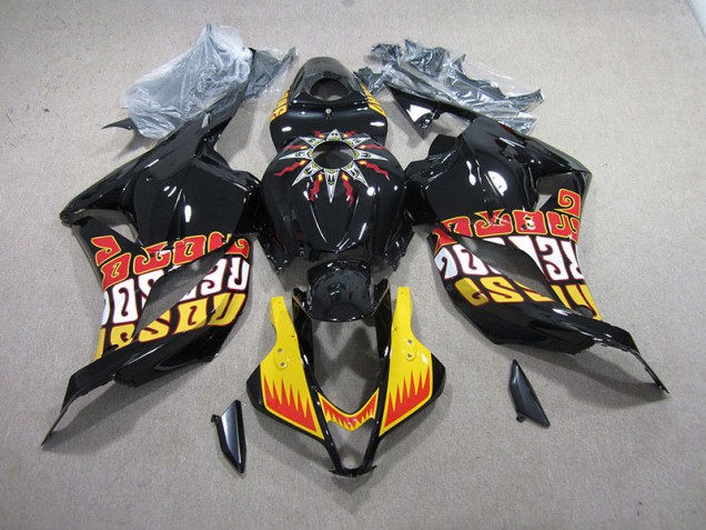 2009-2012 Black Yellow Honda CBR600RR Motorcycle Fairing UK Factory 2009-2012 Black Yellow Honda CBR600RR Motorcycle Fairing UK Factory
