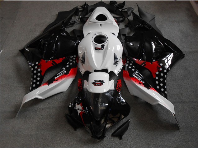2009-2012 Black White Red Honda CBR600RR Motorbike Fairing Kits UK Factory 2009-2012 Black White Red Honda CBR600RR Motorbike Fairing Kits UK Factory