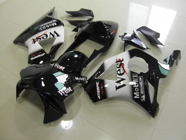 2002-2003 Black West Honda CBR900RR 954 Motorcycle Fairings Kits UK Factory 2002-2003 Black West Honda CBR900RR 954 Motorcycle Fairings Kits UK Factory