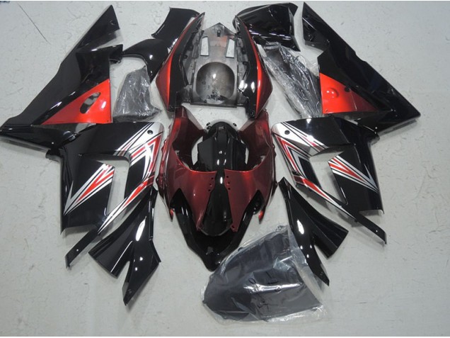 2003-2005 Black Red Kawasaki ZX10R Motorcylce Fairings UK Factory 2003-2005 Black Red Kawasaki ZX10R Motorcylce Fairings UK Factory