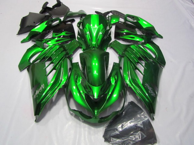 2012-2021 Green White Ninja Decal Kawasaki ZX14R ZZR1400 Bike Fairings UK Factory 2012-2021 Green White Ninja Decal Kawasaki ZX14R ZZR1400 Bike Fairings UK Factory