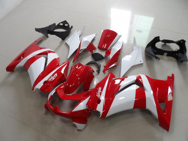 2008-2012 Red White Kawasaki ZX250R Replacement Fairings UK Factory
