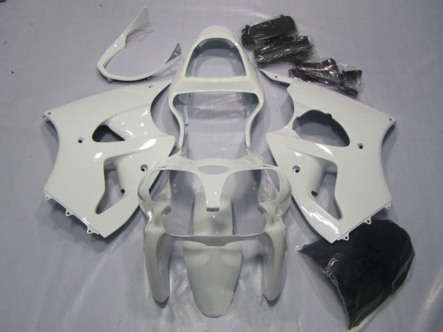 2000-2002 White Kawasaki ZX6R Bike Fairing Kit UK Factory 2000-2002 White Kawasaki ZX6R Bike Fairing Kit UK Factory