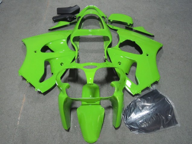 2000-2002 Green Kawasaki ZX6R Motorcycle Fairings Kits UK Factory 2000-2002 Green Kawasaki ZX6R Motorcycle Fairings Kits UK Factory