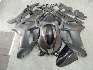 2007-2008 Black Kawasaki ZX6R Motorcycle Fairing Kit UK Factory