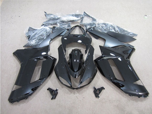 2007-2008 Black Kawasaki ZX6R Motorbike Fairing UK Factory 2007-2008 Black Kawasaki ZX6R Motorbike Fairing UK Factory