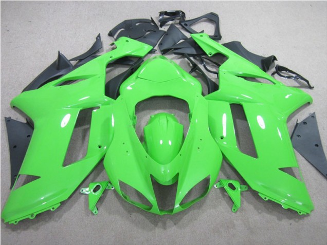 2007-2008 Green Kawasaki ZX6R Replacement Motorcycle Fairings UK Factory 2007-2008 Green Kawasaki ZX6R Replacement Motorcycle Fairings UK Factory