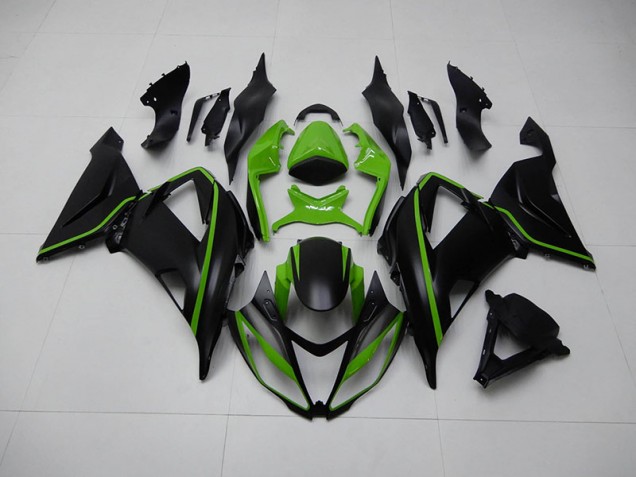 2013-2018 Black Green Kawasaki ZX6R Replacement Motorcycle Fairings UK Factory 2013-2018 Black Green Kawasaki ZX6R Replacement Motorcycle Fairings UK Factory