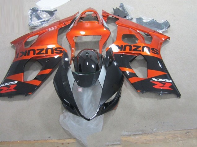 2003-2004 Black Orange Suzuki GSXR1000 Motorbike Fairing UK Factory