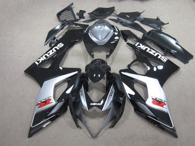 2005-2006 Black White Decal Suzuki GSXR1000 Motorbike Fairings UK Factory