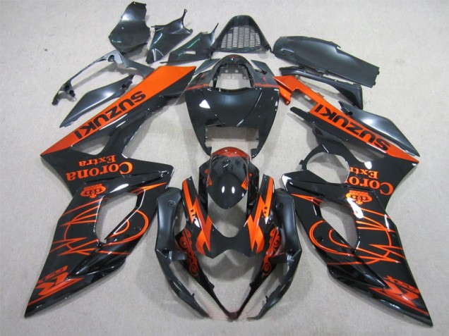2005-2006 Black Orange Corona Extra Suzuki GSXR1000 Replacement Fairings UK Factory 2005-2006 Black Orange Corona Extra Suzuki GSXR1000 Replacement Fairings UK Factory