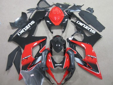 2005-2006 Black Red Suzuki GSXR1000 Motorcycle Fairings UK Factory