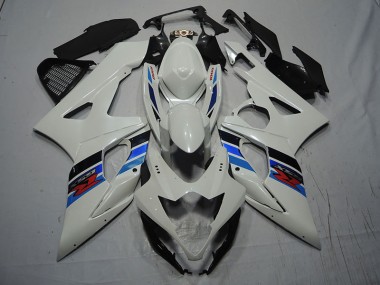 2007-2008 White Blue Suzuki GSXR1000 Bike Fairings UK Factory