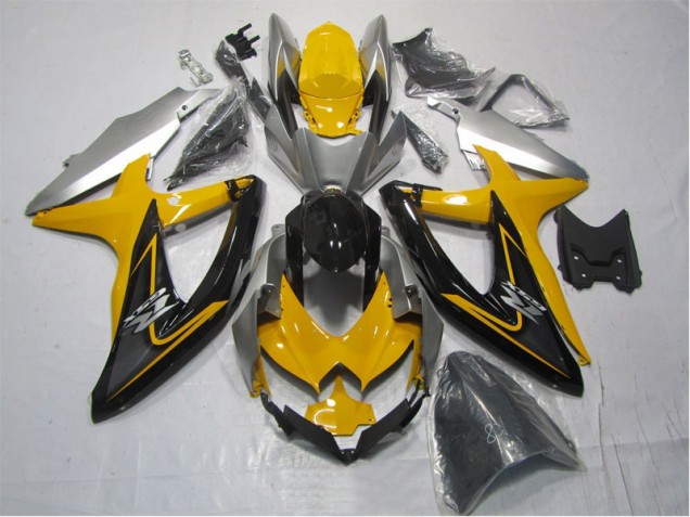2007-2008 Yellow Black Suzuki GSXR1000 Replacement Motorcycle Fairings UK Factory 2007-2008 Yellow Black Suzuki GSXR1000 Replacement Motorcycle Fairings UK Factory