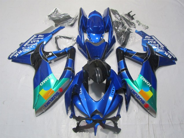 2007-2008 Blue Black Green Jomo Suzuki GSXR1000 Motorcycle Bodywork UK Factory