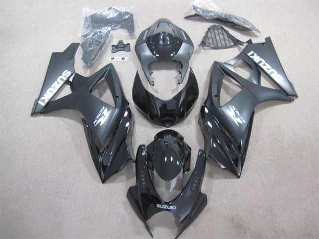 2007-2008 Black Suzuki GSXR1000 Motorcyle Fairings UK Factory