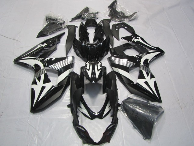2009-2016 Black White Suzuki GSXR1000 Motorcyle Fairings UK Factory