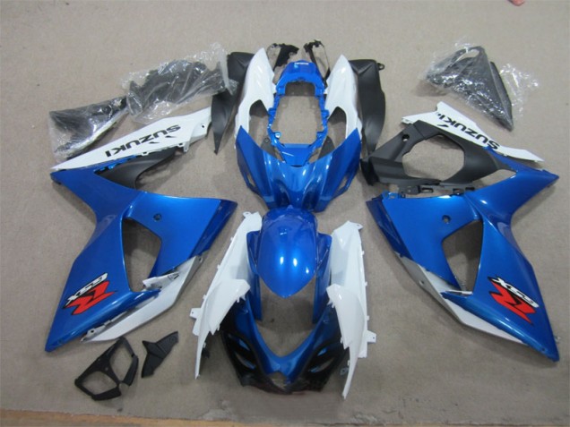 2009-2016 Blue White Suzuki GSXR1000 Motorcycle Fairings UK Factory 2009-2016 Blue White Suzuki GSXR1000 Motorcycle Fairings UK Factory