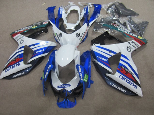 2009-2016 White Blue Samsung Suzuki GSXR1000 Motorbike Fairings UK Factory 2009-2016 White Blue Samsung Suzuki GSXR1000 Motorbike Fairings UK Factory