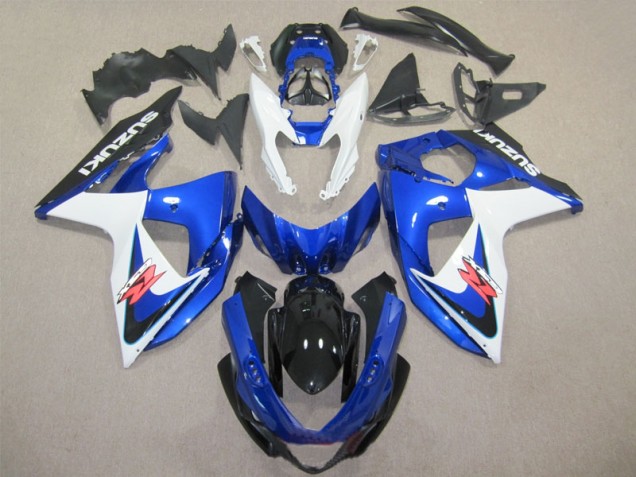 2009-2016 Blue White Suzuki GSXR1000 Motorcycle Fairings & Bodywork UK Factory