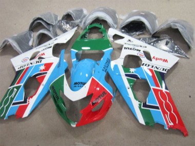 2001-2003 Blue Green White Motul Suzuki GSXR600 Motorcycle Bodywork UK Factory