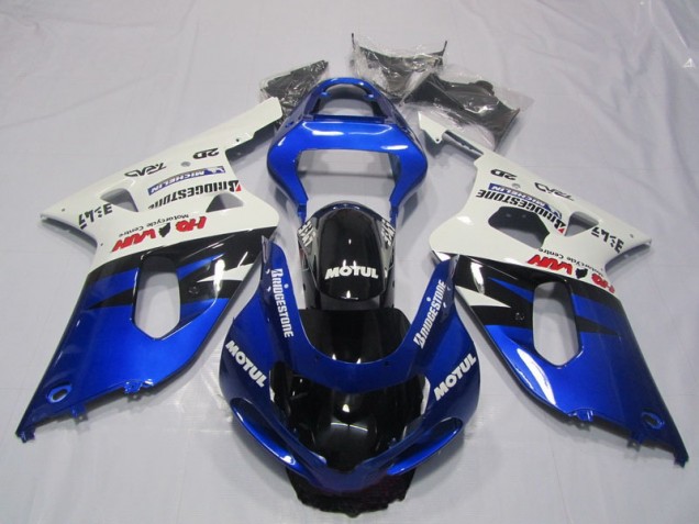 2001-2003 Blue White Motul Suzuki GSXR600 Motorcyle Fairings UK Factory