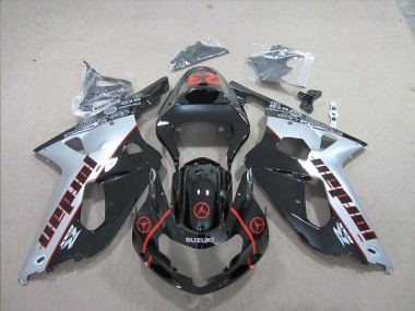 2001-2003 Black Silver Suzuki GSXR600 Replacement Fairings UK Factory