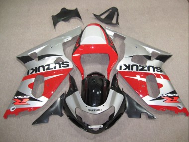 2001-2003 Red Silver Suzuki GSXR600 Motorcylce Fairings UK Factory