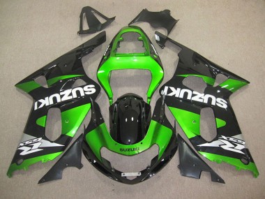 2001-2003 Black Green Suzuki GSXR600 Motorbike Fairing UK Factory