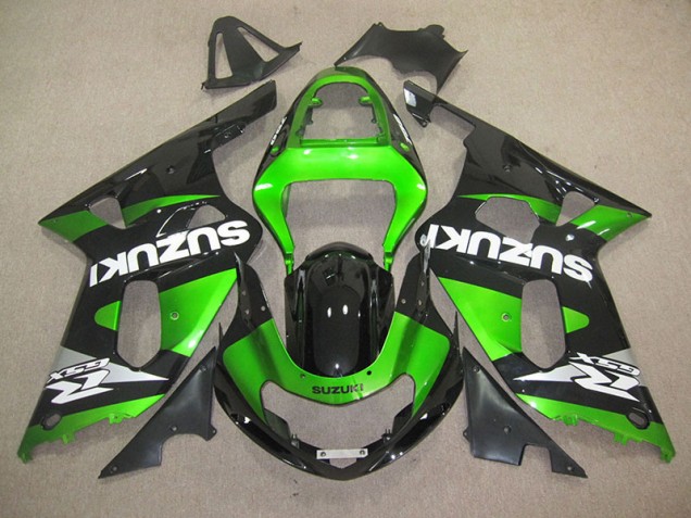 2001-2003 Black Green Suzuki GSXR600 Motorbike Fairing UK Factory