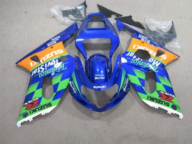 2001-2003 Blue Green Telefumia Movistar Suzuki GSXR600 Motorcycle Bodywork UK Factory