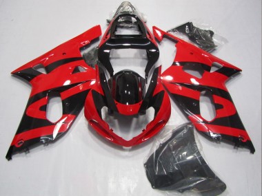 2001-2003 Black Red Suzuki GSXR600 Motorbike Fairing UK Factory
