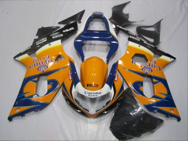 2001-2003 Blue Orange Corona Extra Suzuki GSXR600 Bike Fairing UK Factory