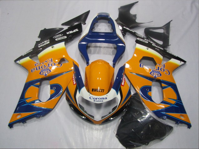 2001-2003 Blue Orange Corona Extra Suzuki GSXR600 Bike Fairing UK Factory
