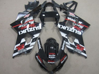 2004-2005 Black Red Telefumia Movistar Suzuki GSXR600 Motorbike Fairing UK Factory