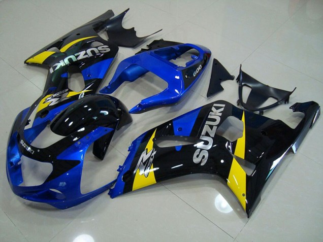 2001-2003 Blue Black Suzuki GSXR750 Motorbike Fairing Kits UK Factory 2001-2003 Blue Black Suzuki GSXR750 Motorbike Fairing Kits UK Factory
