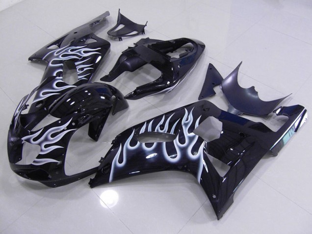 2001-2003 Blue White Flame Suzuki GSXR750 Motor Fairings UK Factory 2001-2003 Blue White Flame Suzuki GSXR750 Motor Fairings UK Factory