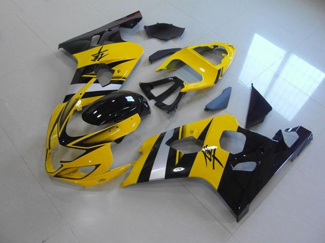 2004-2005 Yellow Black Suzuki GSXR750 Moto Fairings UK Factory
