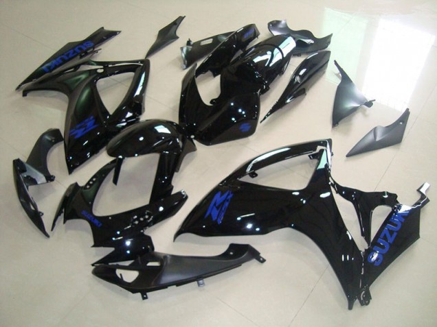 2006-2007 Black Blue Decal Suzuki GSXR750 Bike Fairing UK Factory